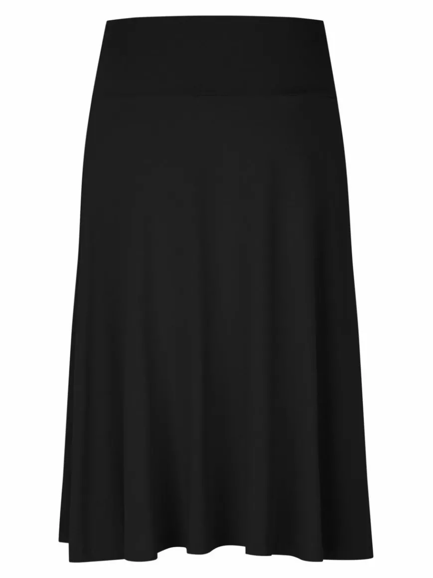 Masai Röcke*Damen Midirock schwarz uni