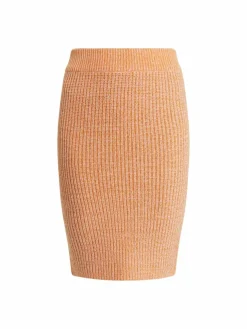 MyMo Röcke*Damen Midirock orange uni