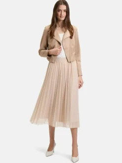 Betty & Co Röcke*Damen Midirock grau uni