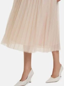 Betty & Co Röcke*Damen Midirock grau uni