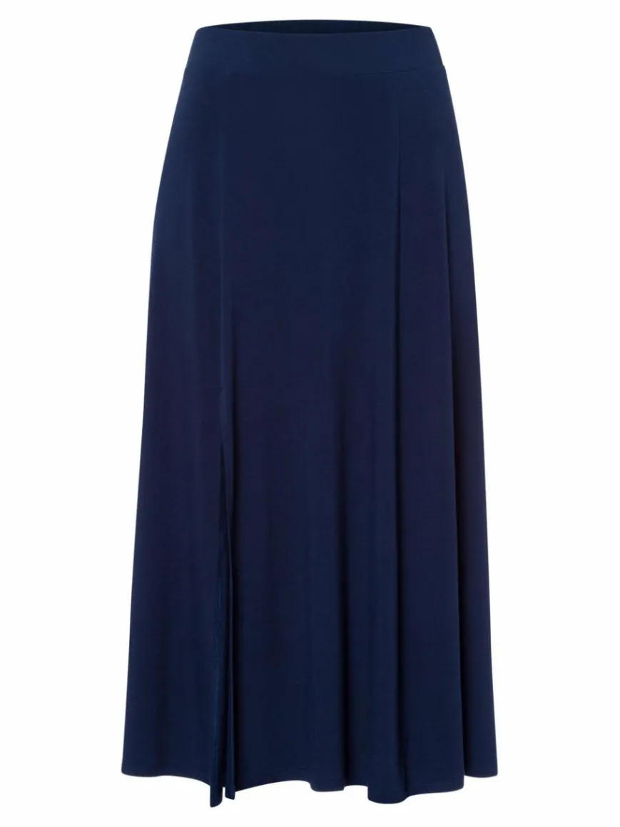 Les Lunes Röcke*Damen Midirock blau uni