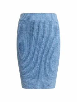 MyMo Röcke*Damen Midirock blau uni