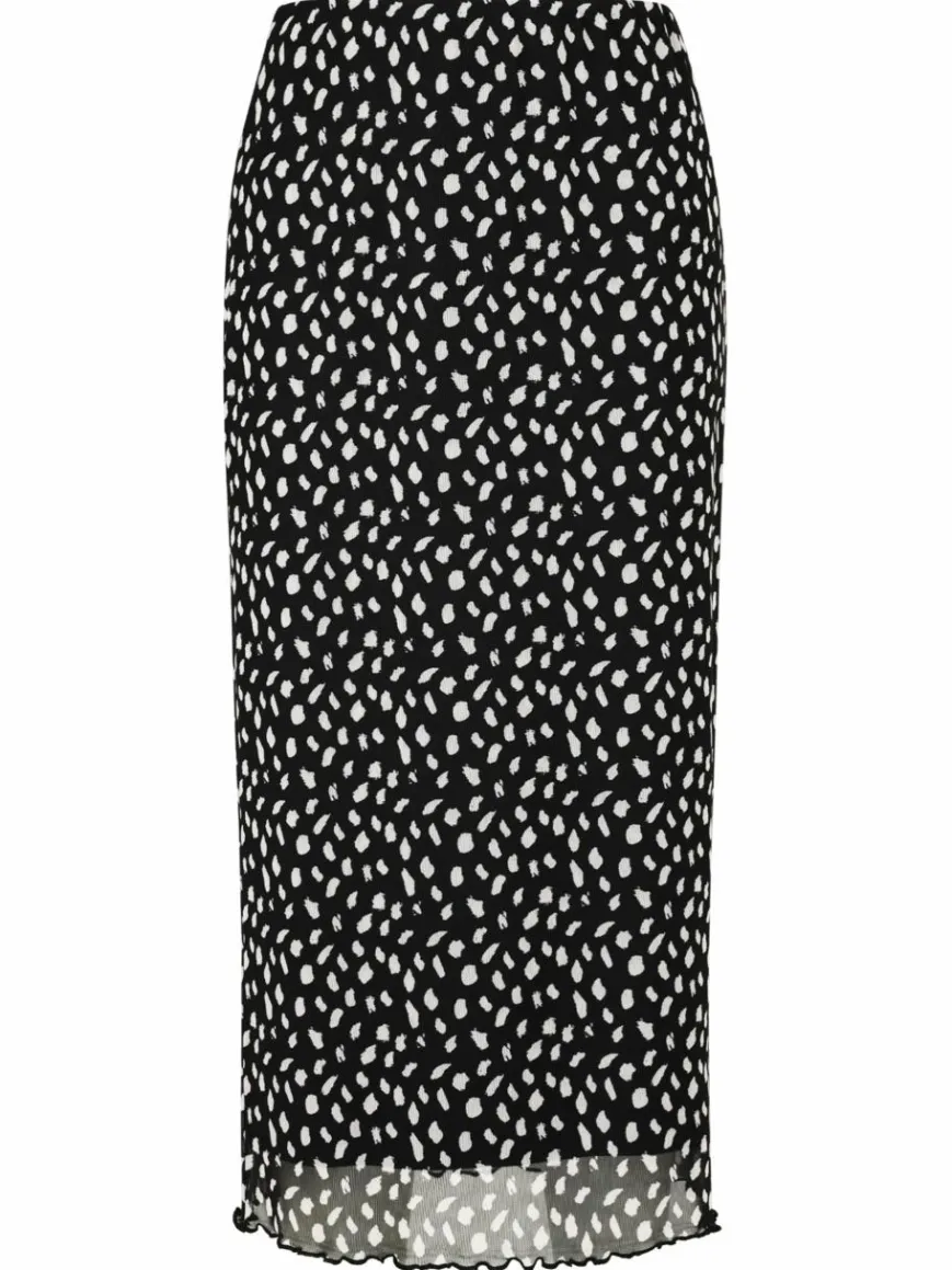 Cartoon Röcke*Damen Midirock mehrfarbig gepunktet