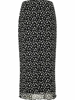 Cartoon Röcke*Damen Midirock mehrfarbig gepunktet