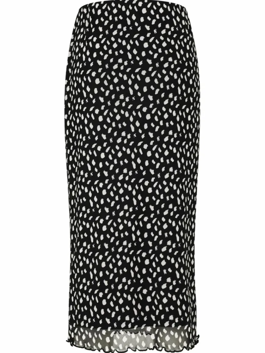 Cartoon Röcke*Damen Midirock mehrfarbig gepunktet