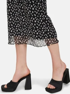 Cartoon Röcke*Damen Midirock mehrfarbig gepunktet