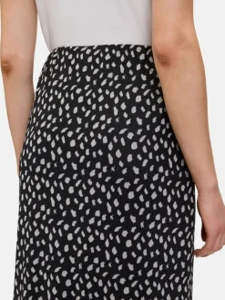 Cartoon Röcke*Damen Midirock mehrfarbig gepunktet