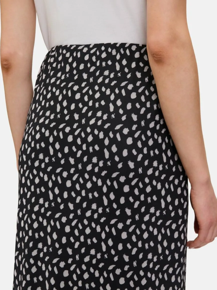 Cartoon Röcke*Damen Midirock mehrfarbig gepunktet