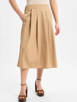 More & More Röcke*Damen Midirock camel uni