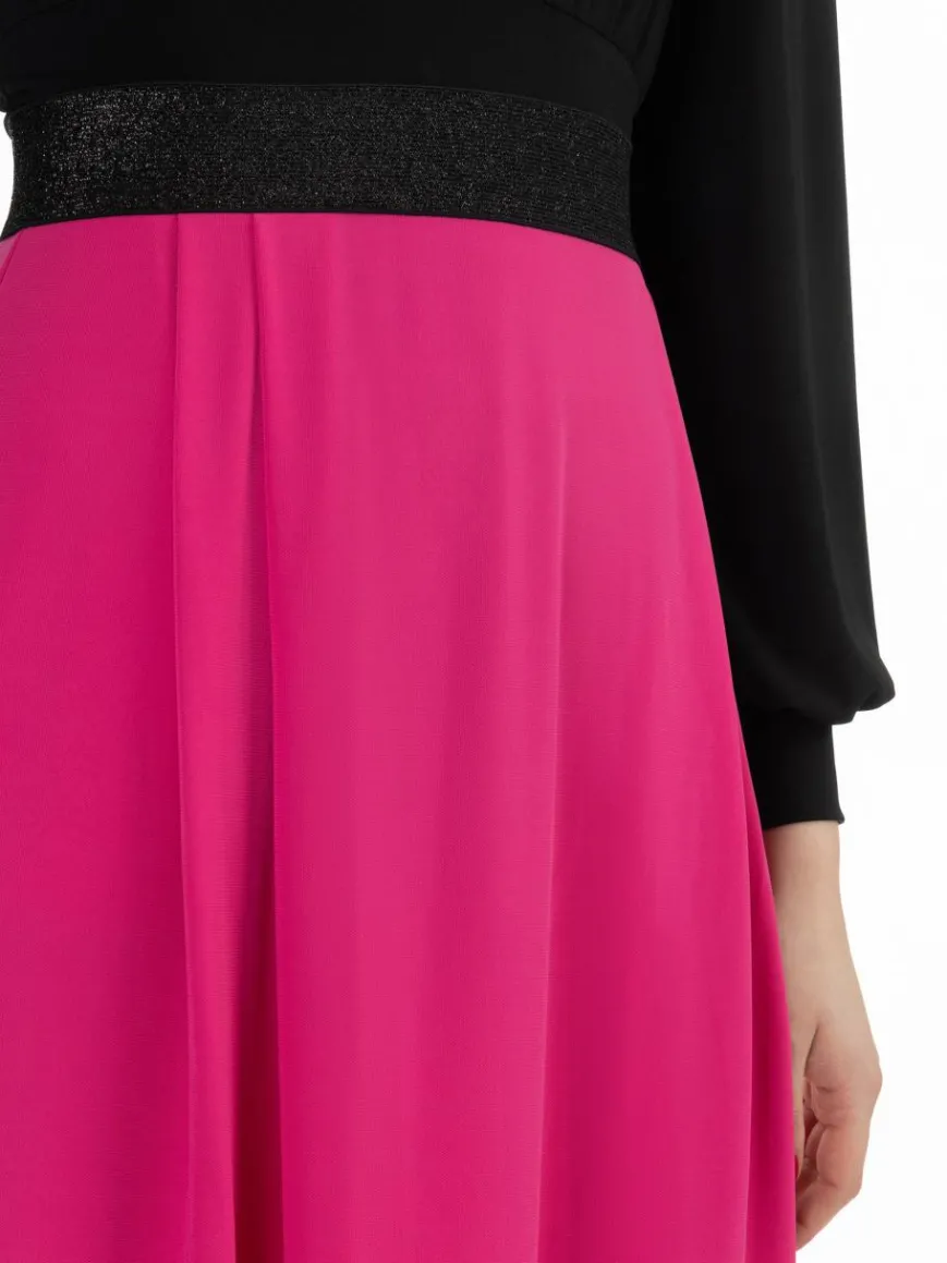 Faina Röcke*Damen Midirock pink uni