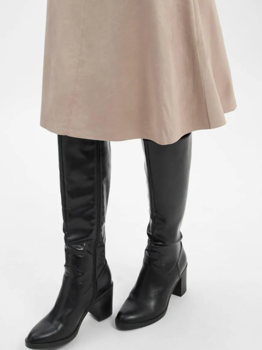 s.Oliver BLACK LABEL Röcke*Damen Midirock taupe uni