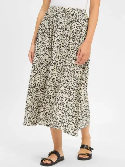 Msch Copenhagen Röcke*Damen Midirock - MSCHJusia sand mehrfarbig gemustert