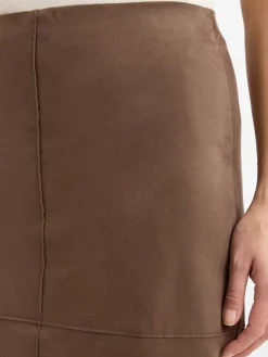 Someday Röcke*Damen Midirock - Ovelou braun uni