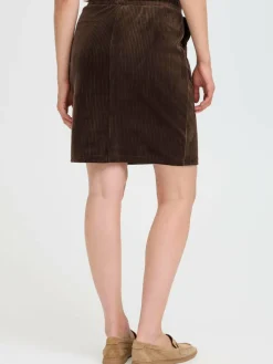 OXMO Röcke*Damen Midirock - OXEBBA braun uni