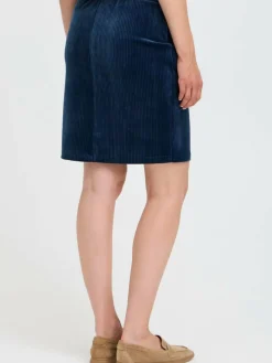 OXMO Röcke*Damen Midirock - OXEBBA blau uni