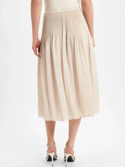 Opus Röcke*Damen Midirock - Ribane French sand uni