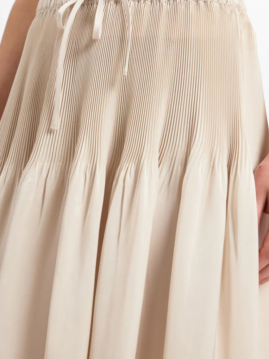 Opus Röcke*Damen Midirock - Ribane French sand uni