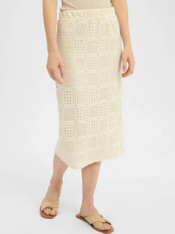 Vila Röcke*Damen Midirock - VINovira sand uni