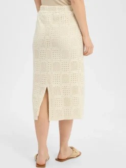 Vila Röcke*Damen Midirock - VINovira sand uni