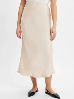 Neo Noir Röcke*Damen Midirocke - Vicky beige uni