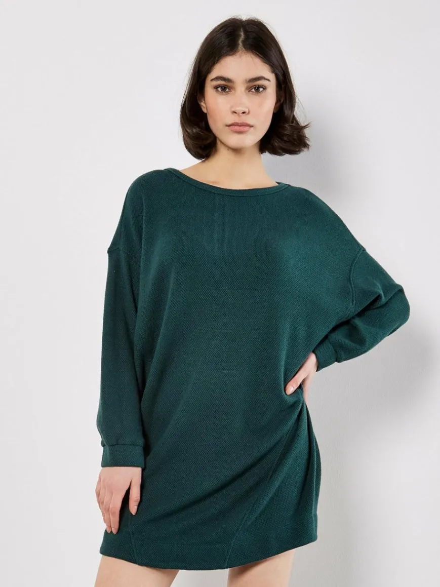 Apricot Kleider*Damen Minikleid grün uni