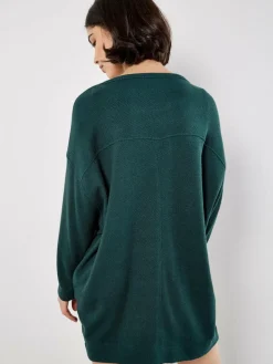 Apricot Kleider*Damen Minikleid grün uni