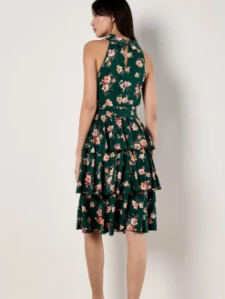 Apricot Kleider*Damen Minikleid grün gemustert