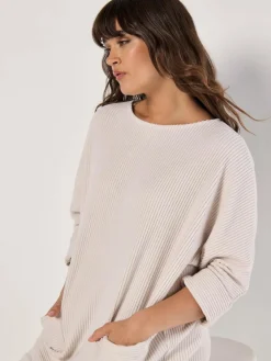 Apricot Kleider*Damen Minikleid beige strukturiert