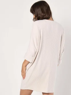 Apricot Kleider*Damen Minikleid beige strukturiert