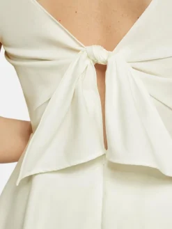 Nicowa Kleider*Damen Minikleid - OWILETTA weiß uni