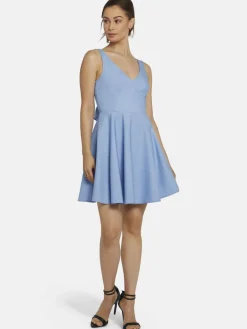 Nicowa Kleider*Damen Minikleid - OWILETTA hellblau uni