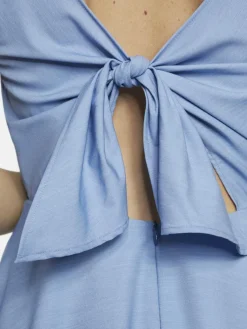 Nicowa Kleider*Damen Minikleid - OWILETTA hellblau uni