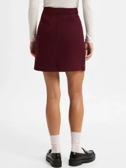 Marie Lund Röcke*Damen Minirock bordeaux uni