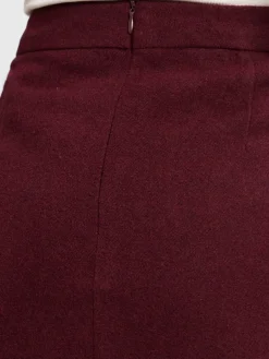 Marie Lund Röcke*Damen Minirock bordeaux uni