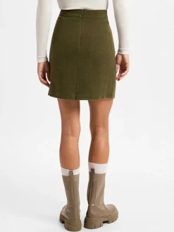 Marie Lund Röcke*Damen Minirock gras uni