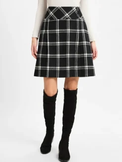 Franco Callegari Röcke*Damen Minirock schwarz weiß kariert