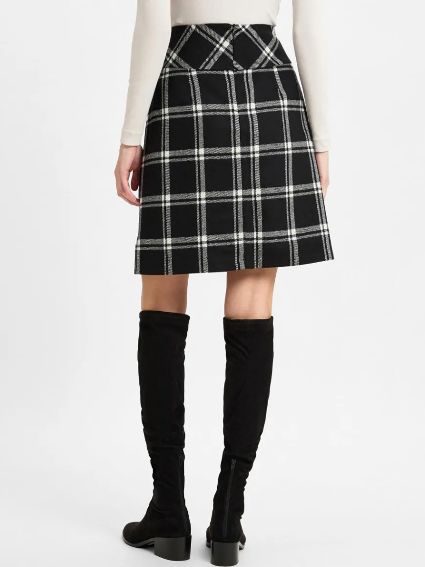 Franco Callegari Röcke*Damen Minirock schwarz weiß kariert