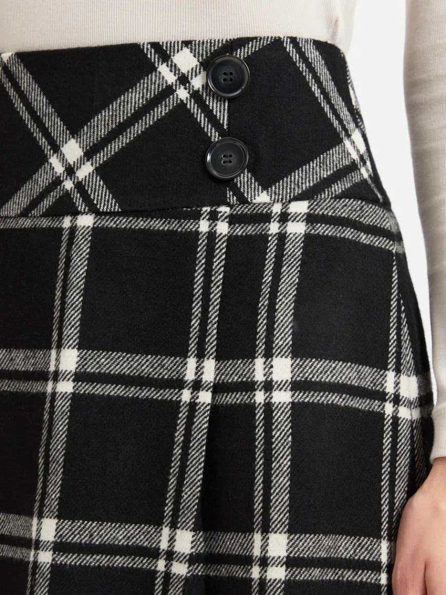 Franco Callegari Röcke*Damen Minirock schwarz weiß kariert