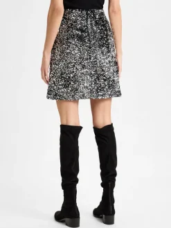 Weekend Max Mara Röcke*Damen Minirock silber strukturiert