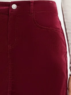 Marie Lund Röcke*Damen Minirock bordeaux uni