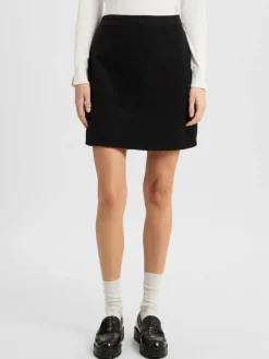 Marie Lund Röcke*Damen Minirock schwarz uni