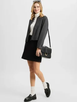 Marie Lund Röcke*Damen Minirock schwarz uni