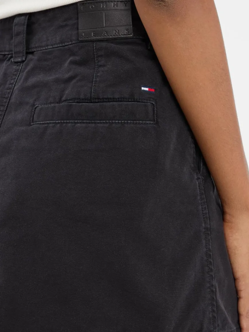 Tommy Jeans Röcke*Damen Minirock schwarz uni