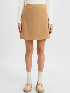 Marie Lund Röcke*Damen Minirock camel uni