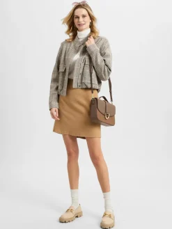 Marie Lund Röcke*Damen Minirock camel uni