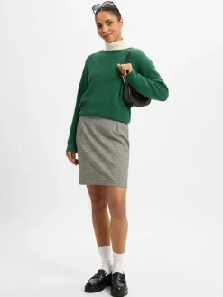 Franco Callegari Röcke*Damen Minirock schwarz weiß gemustert