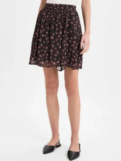Msch Copenhagen Röcke*Damen Minirock - Mschevelda Orabella schwarz rot gemustert