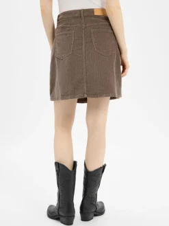 Noisy May Röcke*Damen Minirock - NMRonnie taupe strukturiert