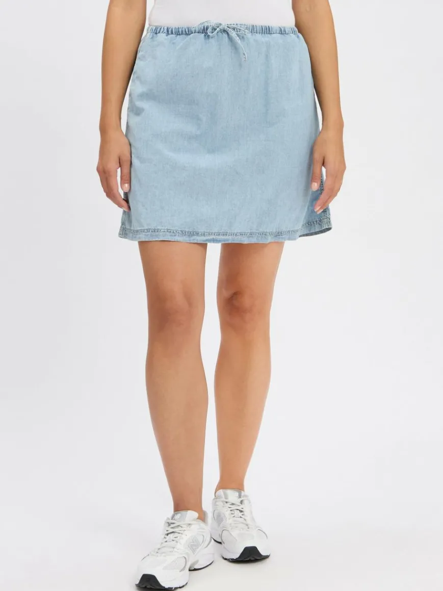 american vintage Röcke*Damen Minirock - Paybou hellblau uni