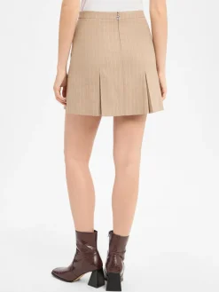 HUGO Röcke*Damen Minirock - Ramola beige gestreift